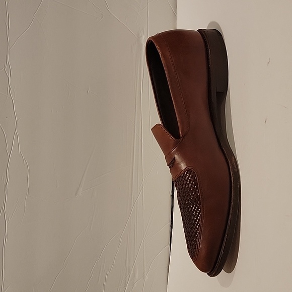 Allen Edmonds Lake Bluff Weave Dress Loafers Carlsbad Brown Leather 14 D - Picture 10 of 14